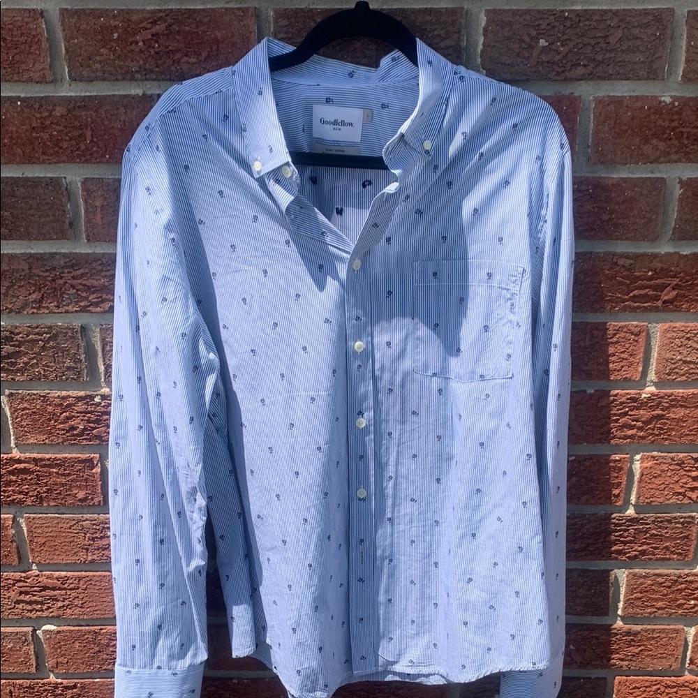 Goodfellow & Co Blue Casual Button Down Shirt